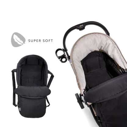 Hauck 2-in-1 Carrycot and Footmuff – From Newborn Carrycot to Cosy Pushchair Footmuff