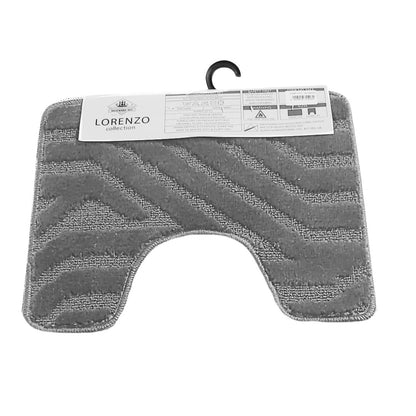 Westward Ho! Lorenzo 2 Piece Bath Mat Set – Soft 100% Polypropylene Rectangular and U-Shaped Mats