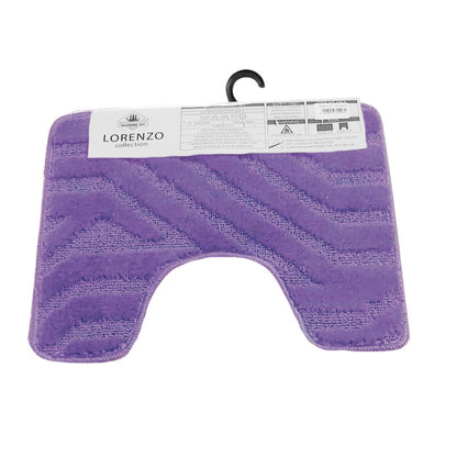 Westward Ho! Lorenzo 2 Piece Bath Mat Set – Soft 100% Polypropylene Rectangular and U-Shaped Mats