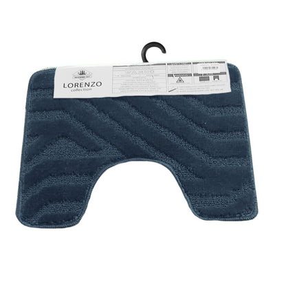 Westward Ho! Lorenzo 2 Piece Bath Mat Set – Soft 100% Polypropylene Rectangular and U-Shaped Mats
