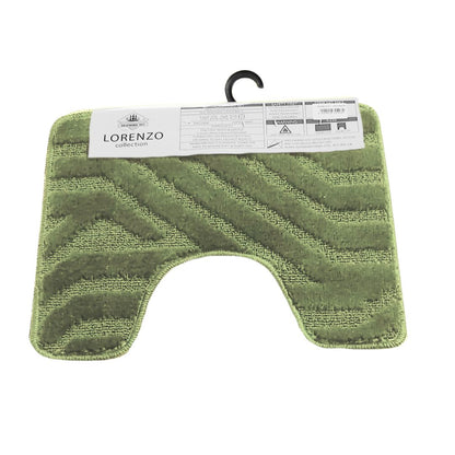 Westward Ho! Lorenzo 2 Piece Bath Mat Set – Soft 100% Polypropylene Rectangular and U-Shaped Mats