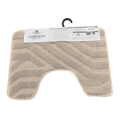 Westward Ho! Lorenzo 2 Piece Bath Mat Set – Soft 100% Polypropylene Rectangular and U-Shaped Mats