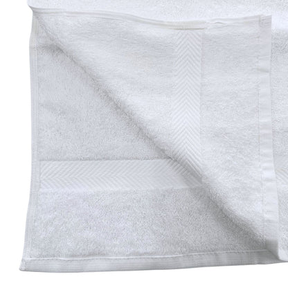 100% Cotton Terry Plain Hand 550GSM Towel White 3 Pack