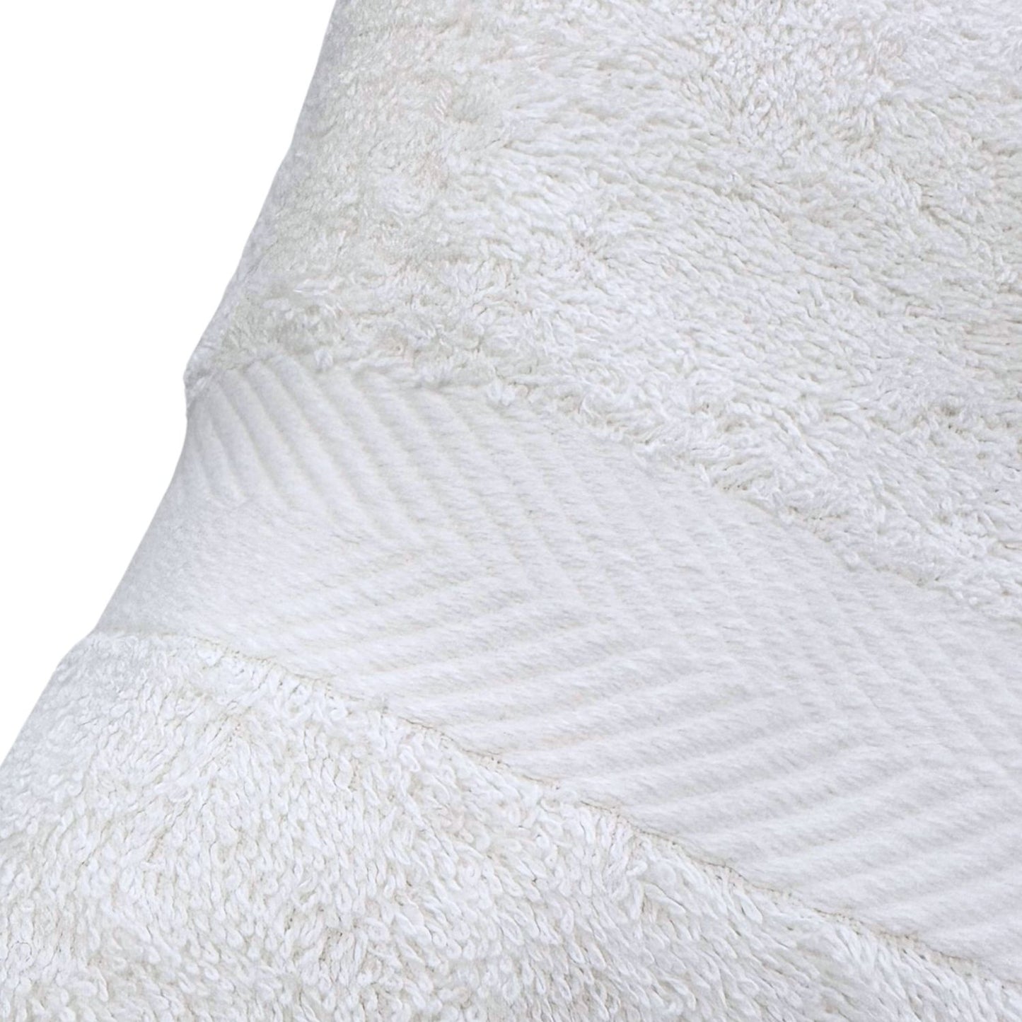 100% Cotton Terry Plain Bath 550GSM Towel White 2 Pack