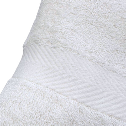 100% Cotton Terry Plain Bath 550GSM Towel White 2 Pack