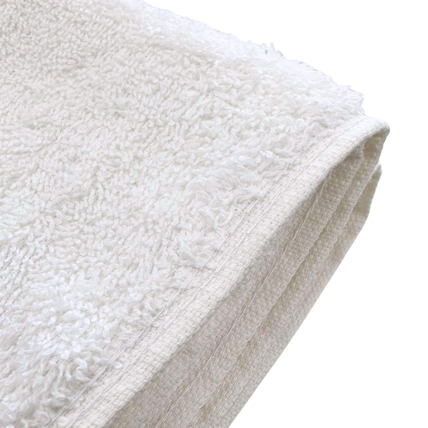 100% Cotton Terry Plain Bath 550GSM Towel White 2 Pack