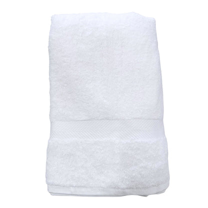 100% Cotton Terry Plain Bath Sheet 550GSM Towel White