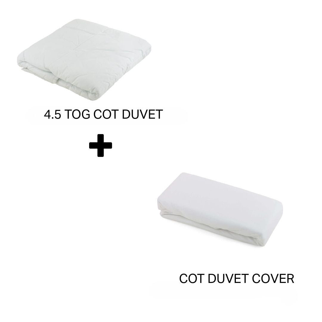 Junior Joy Baby Cot Duvet and 100% Cotton Cover Set (4.5 or 9.0 TOG)