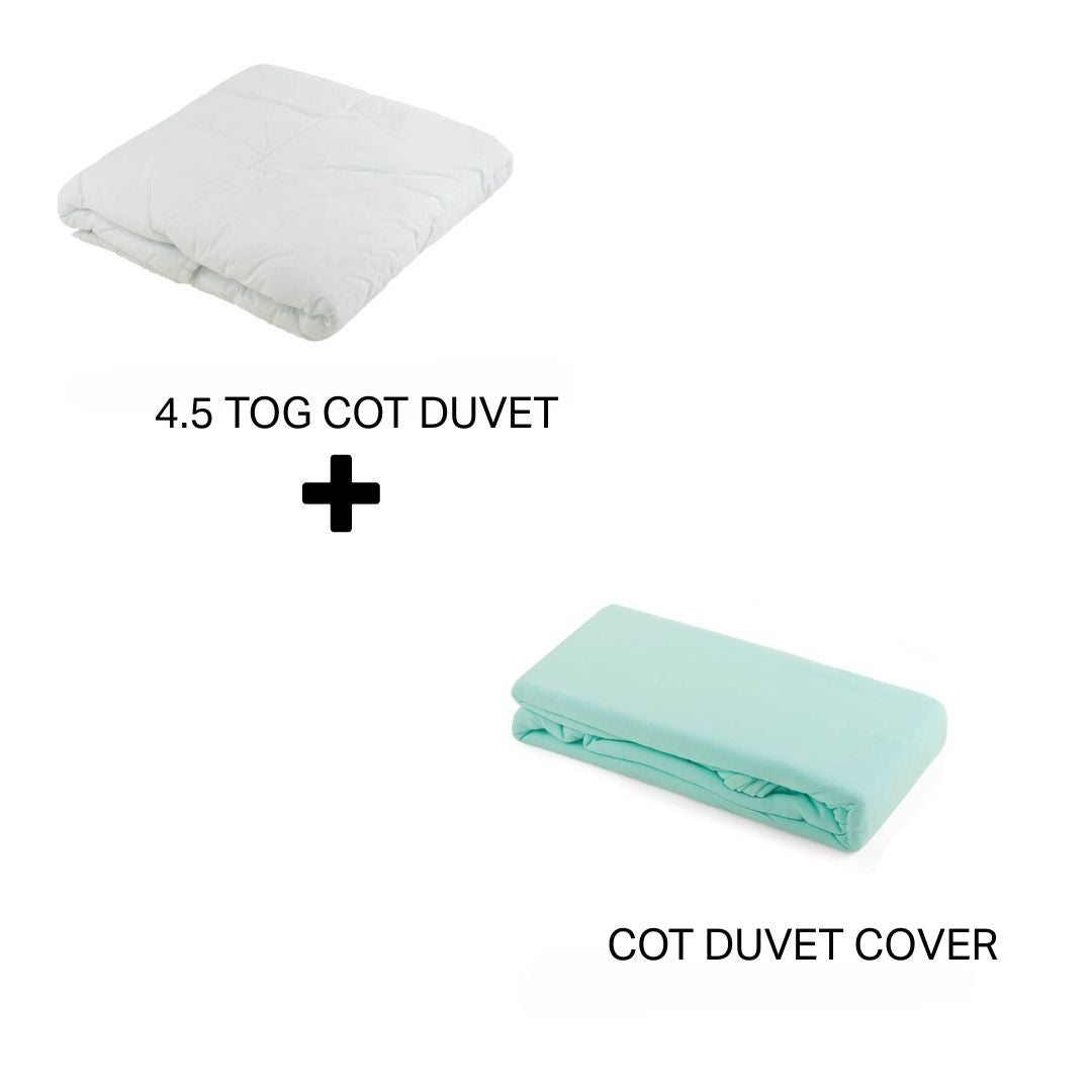 Junior Joy Baby Cot Duvet and 100% Cotton Cover Set (4.5 or 9.0 TOG)