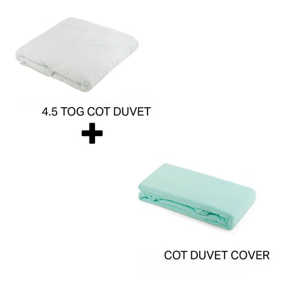 Junior Joy Baby Cot Duvet and 100% Cotton Cover Set (4.5 or 9.0 TOG)