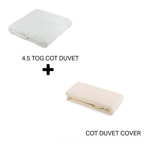 Junior Joy Baby Cot Duvet and 100% Cotton Cover Set (4.5 or 9.0 TOG)
