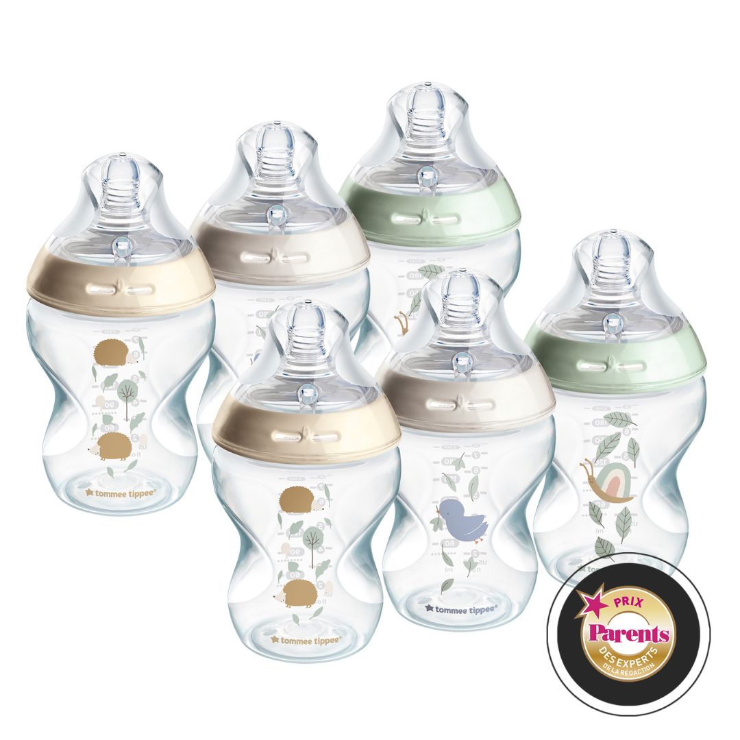 Tommee Tippee Natural Start Anti-Colic Baby Bottles 260ml Pack of 6 with Slow Flow Teats