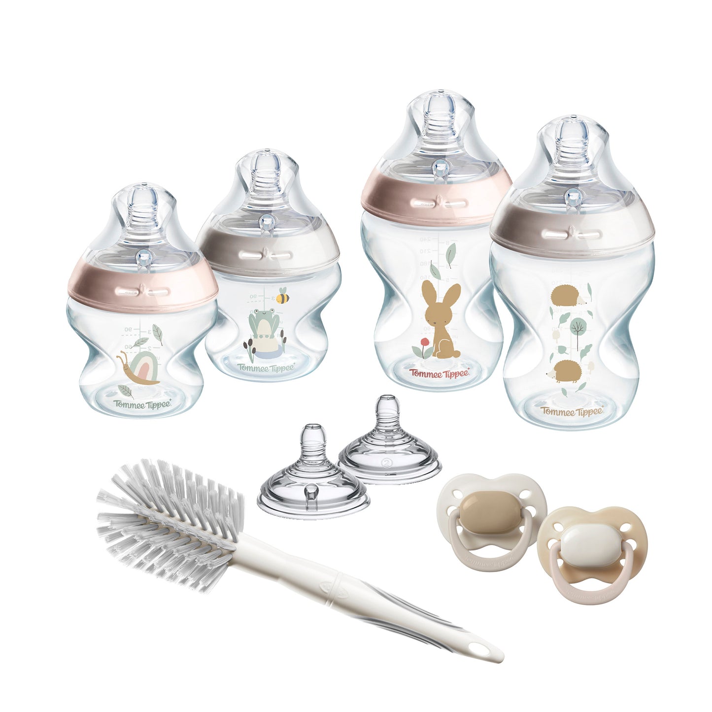Tommee Tippee Natural Start Baby Bottle and Soother Feeding Set Newborn Starter Kit BPA Free