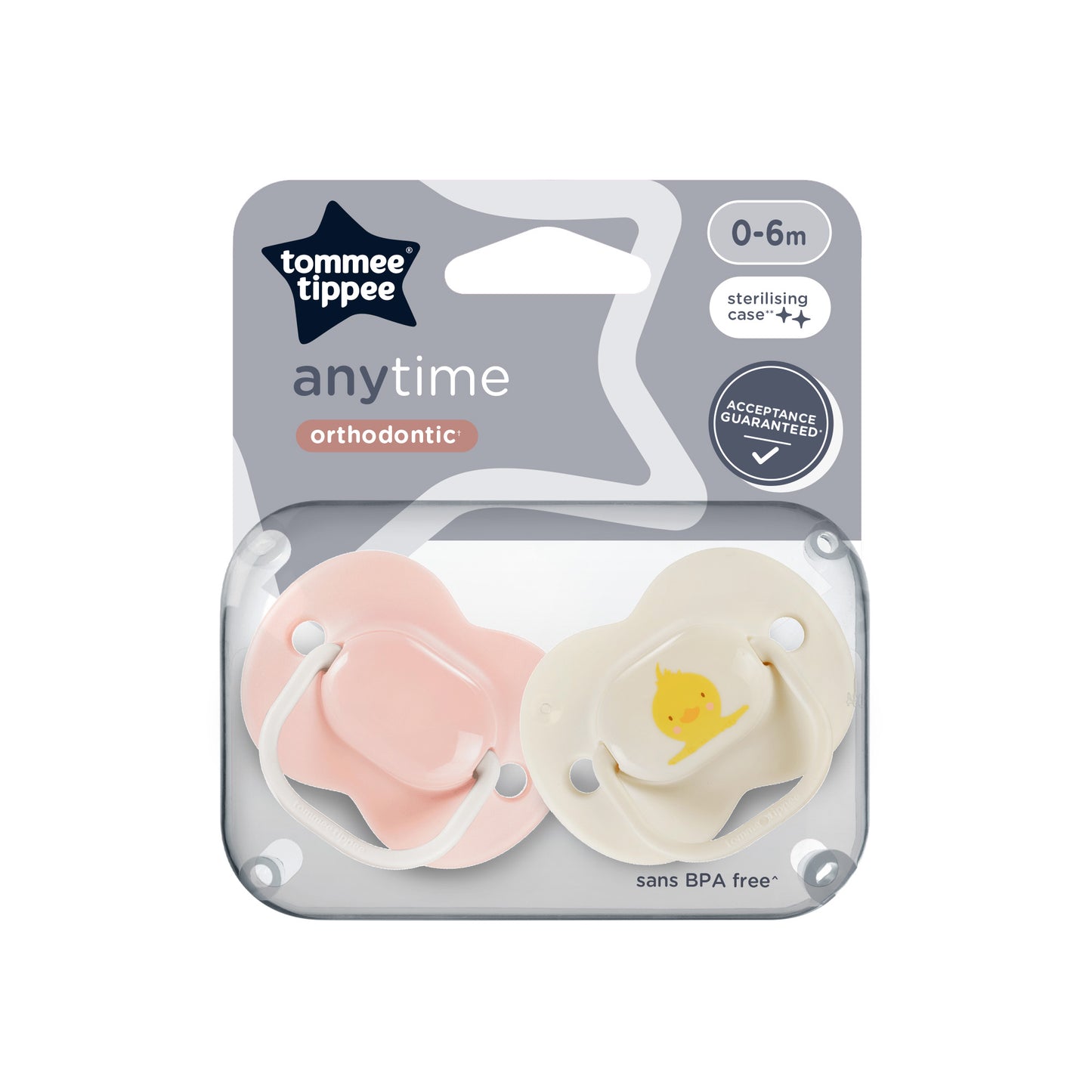 Tommee Tippee Anytime Soothers 0-6 Months
