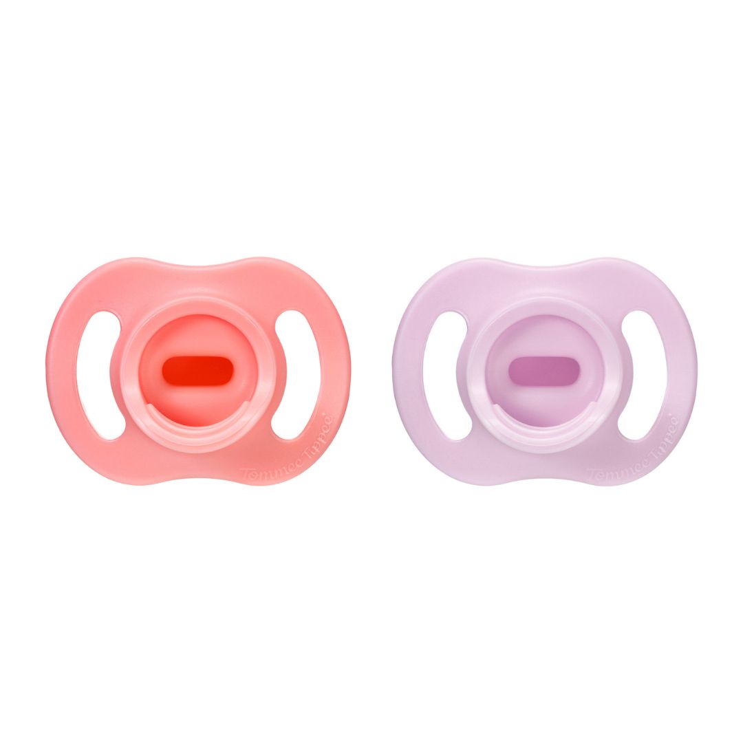 Tommee Tippee Ultra-light StayPut Soother, 0-6 Months, 2 Pack