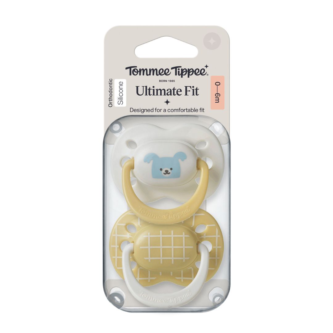 Tommee Tippee Ultimate Fit Soother 0–6 Months, 2 Pack- Boy