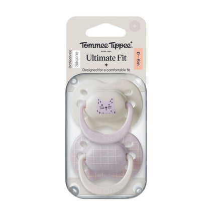 Tommee Tippee Ultimate Fit Soother 0–6 Months,2 Pack – Girl