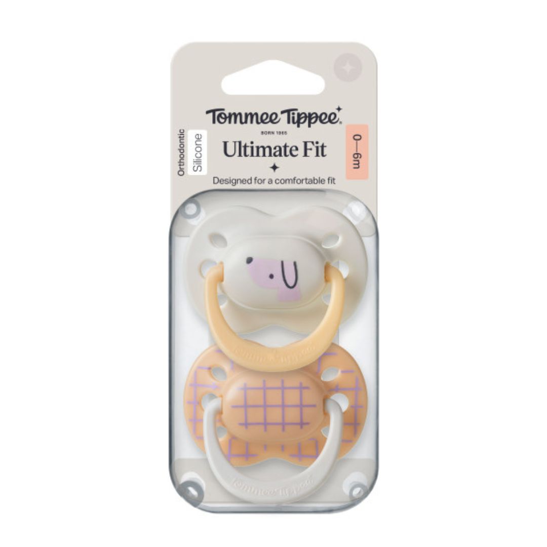 Tommee Tippee Ultimate Fit Soother 0–6 Months,2 Pack – Girl