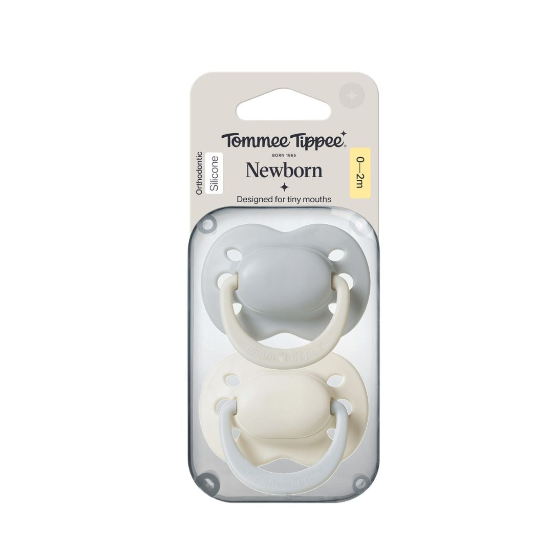 Tommee Tippee Newborn Soother 0–2 Months (2 Pack)-Boy