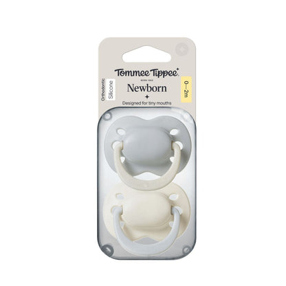 Tommee Tippee Newborn Soother 0–2 Months (2 Pack)-Boy