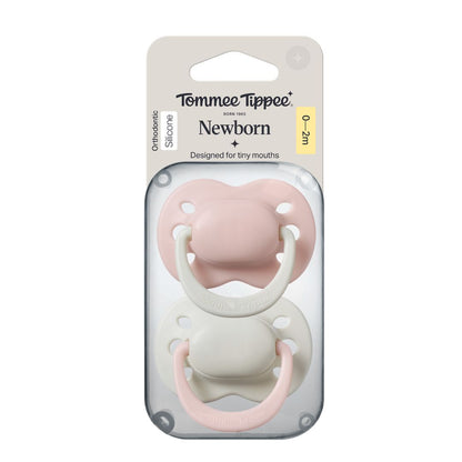 Tommee Tippee Newborn Soother, 0–2 Months, 2 Pack- Girl