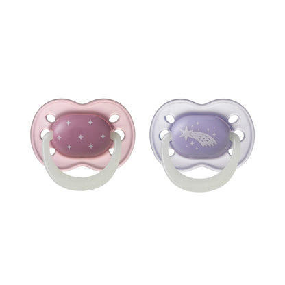 Tommee Tippee NightGlow Dummy, 0-6 Months, 2 Pack
