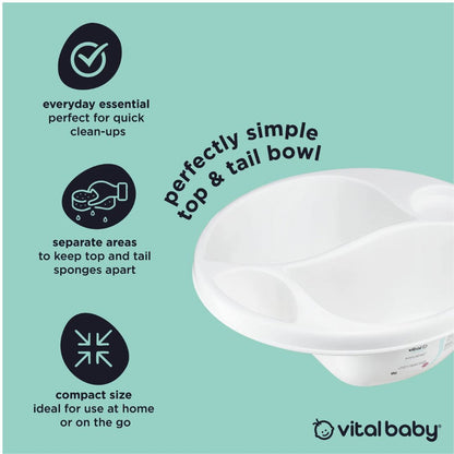 Vital Baby Hygiene Perfectly Simple Top & Tail Bowl