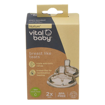 Vital Baby Breast Like Teats 2 Pack