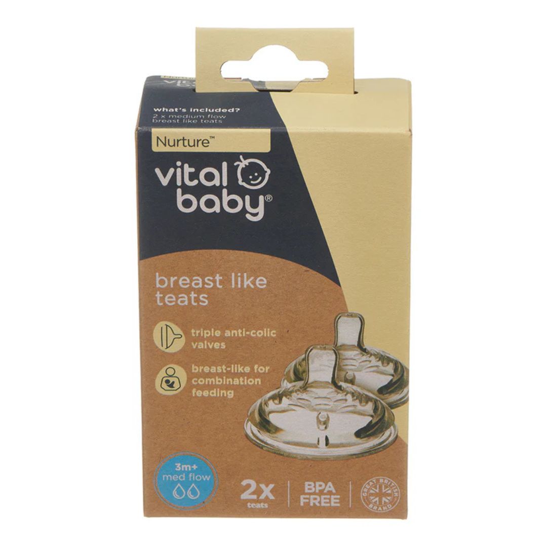 Vital Baby Breast Like Teats 2 Pack