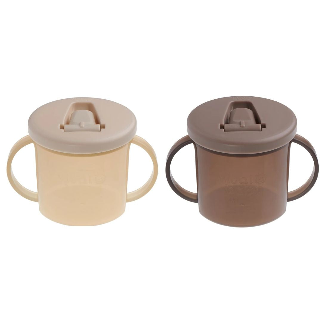 Vital Baby Hydrate Free Flow Cups 200ml 2 Pack Mixed