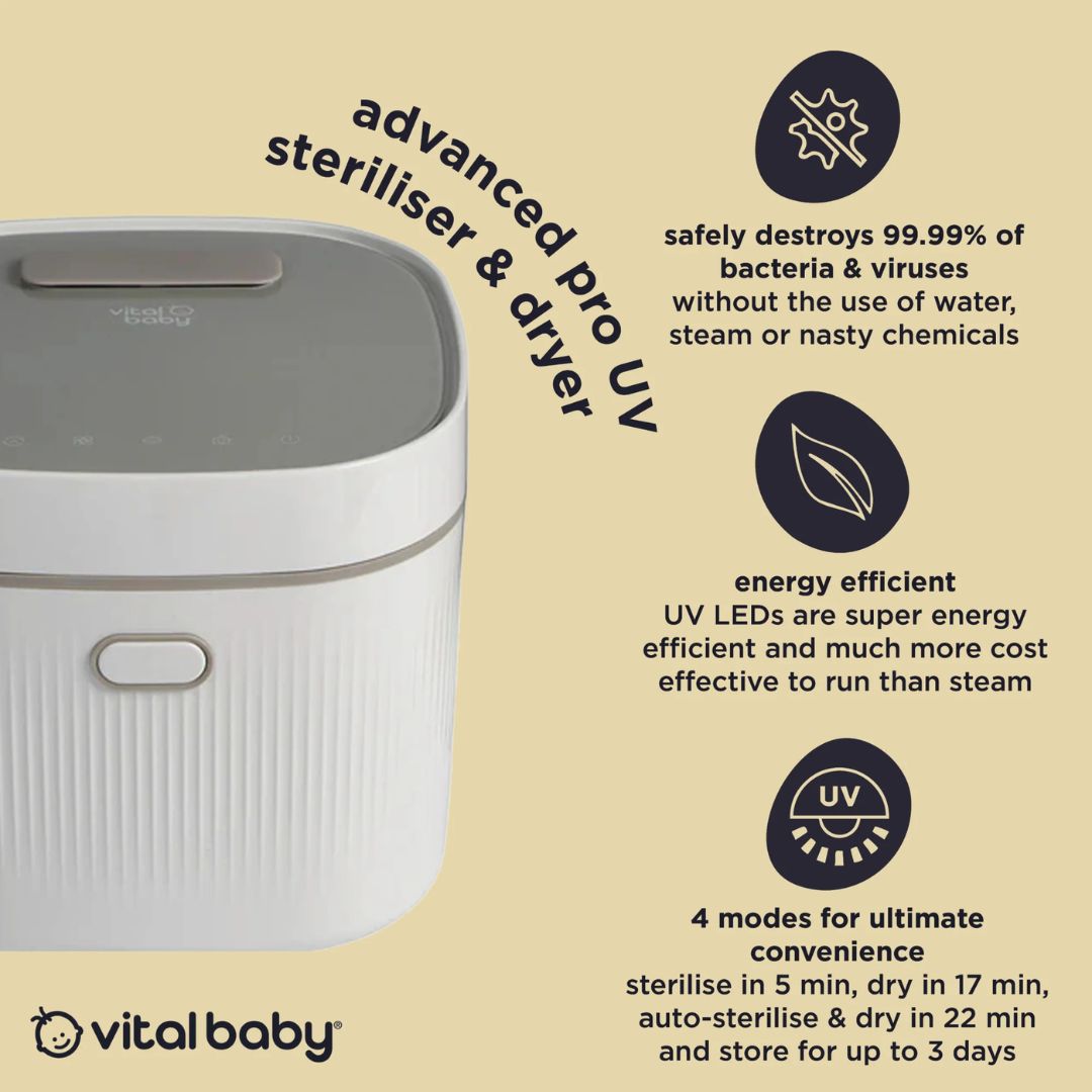 Vital Baby Nurture Advanced Pro UV Steriliser & Dryer 3rd Gen