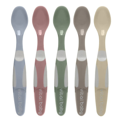 Vital Baby Nourish Start Weaning Spoons 5 Pack Natural