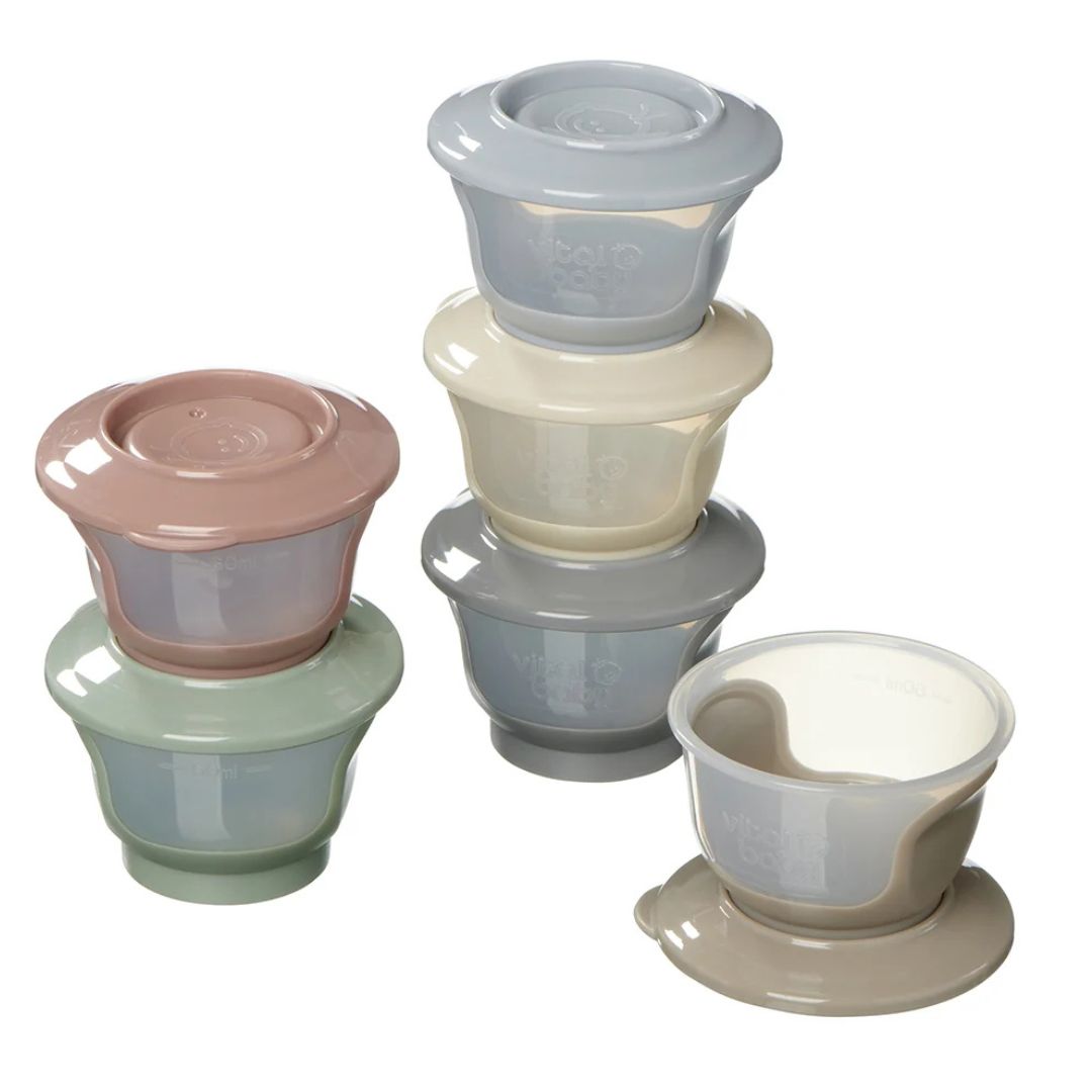 Vital Baby Nourish Store & Wean Pots 60ml 6 Pack