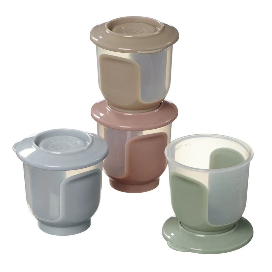 Vital Baby Nourish Store & Wean Pots 120ml 4 Pack
