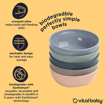 Vital Baby Nourish Perfectly Simple Bowls 5 Pack