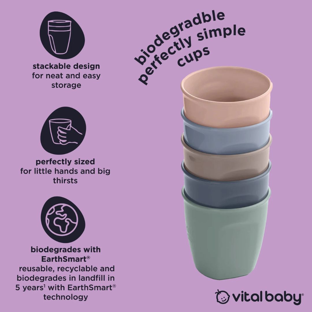 Vital Baby Hydrate Perfectly Simple Cups 5 Pack