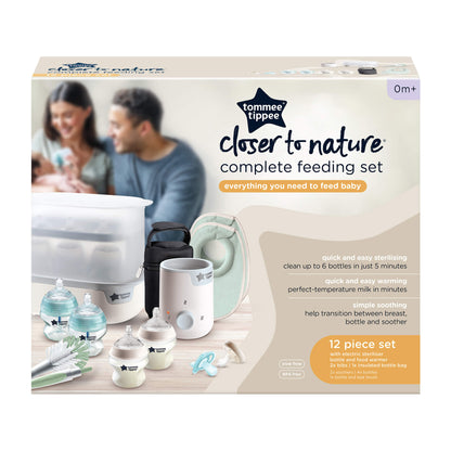 Tommee Tippee Complete Feeding Set: Bottle, Steriliser, Bottle Warmer