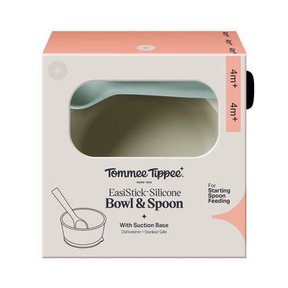 Tommee Tippee EasiStick Silicone Suction Bowl and Spoon