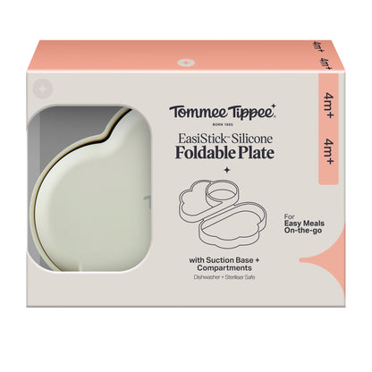 Tommee Tippee EasiStick Silicone Foldable Plate with Suction Base