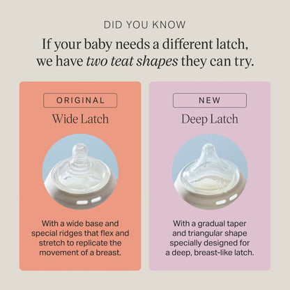 Tommee Tippee Natural Start Deep Latch Triangular Teats, 2 Pack