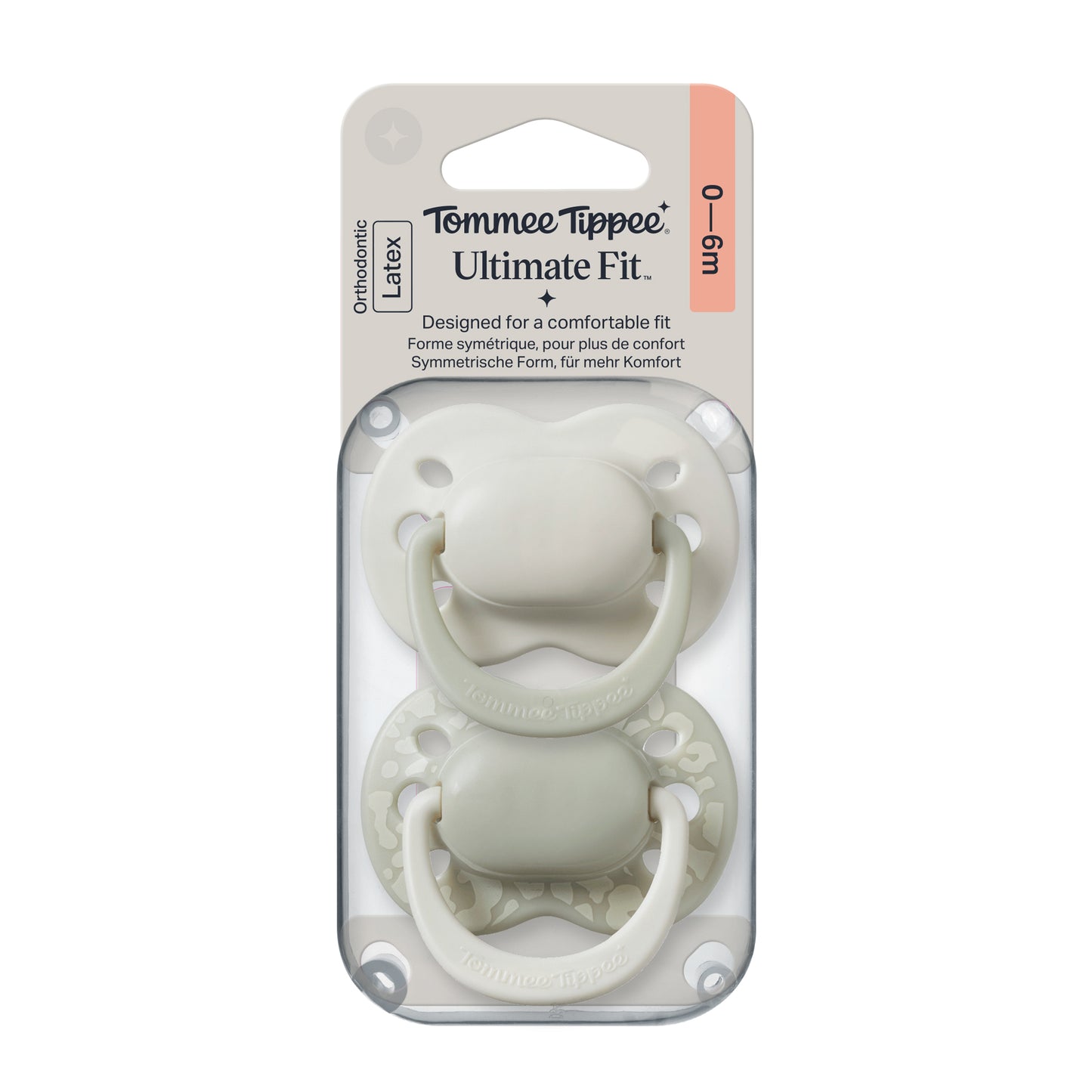 Tommee Tippee Latex Ultimate Fit Soother, 2 Pack