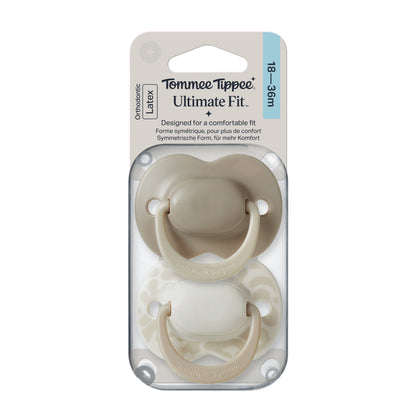 Tommee Tippee Latex Ultimate Fit Soother, 2 Pack