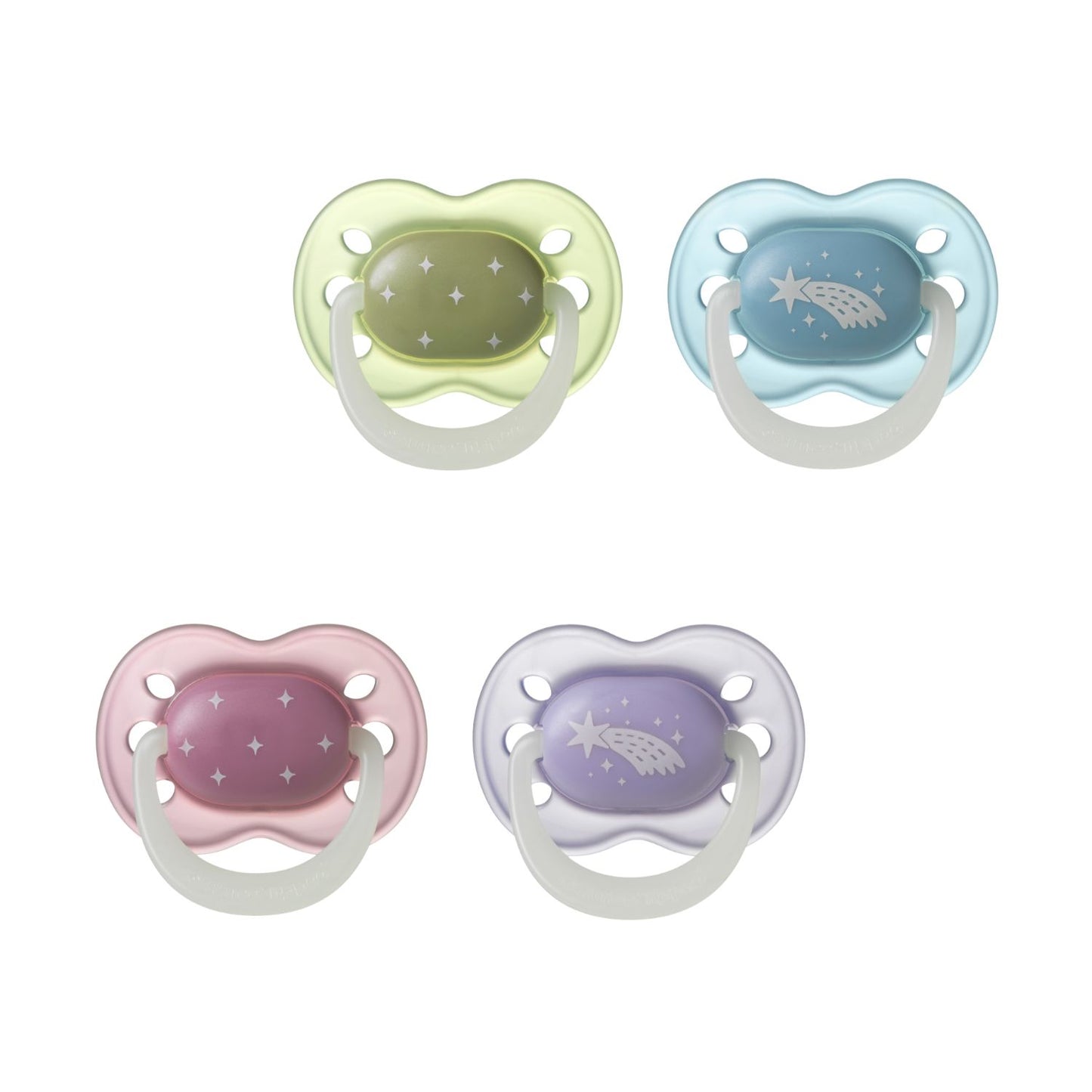 Tommee Tippee NightGlow Dummy, 0-6 Months, 2 Pack