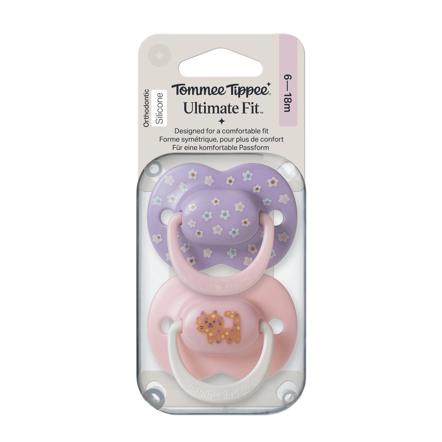 Tommee Tippee Ultimate Fit Soother, 6-18 Months, 2 Pack