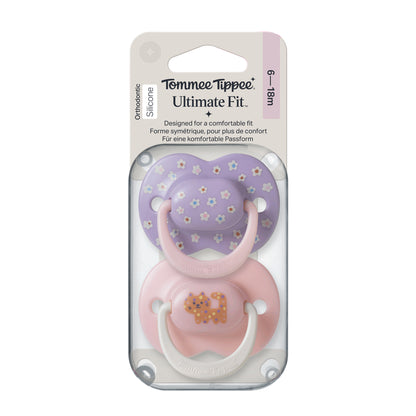 Tommee Tippee Ultimate Fit Soother, 6-18 Months, 2 Pack