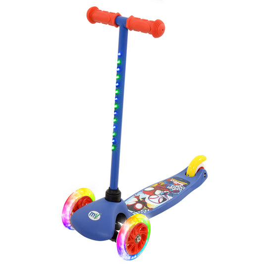 Spidey and His Amazing Friends Tilt and Glo Scooter with Light Up Wheels