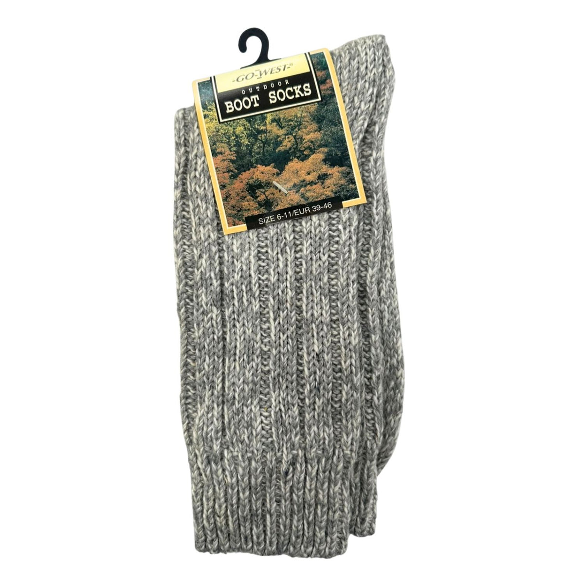 Go West Boot Socks – 3 Pairs, 1 Cream & 2 Grey, Size 6-11 / EUR 39-46