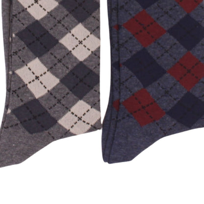 Go West 2-Pair Socks – Dark Grey & Navy Blue, Size 6-11 / EUR 39-46