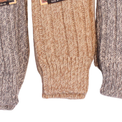 Go West Boot Socks – 3 Pairs, 1 Cream & 2 Grey, Size 6-11 / EUR 39-46