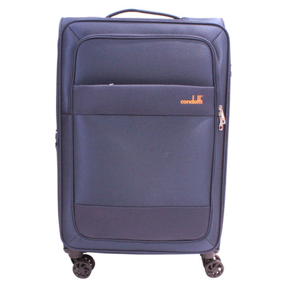 Condotti Triton 5 piece Suitcase and Cabin Approved Backpack Set - 22", 24", 28", 32" Durable Spinner Luggage